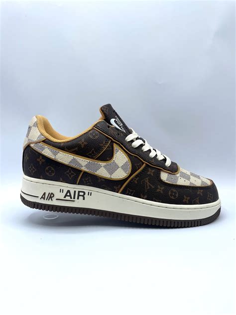 monogram damier air force 1.